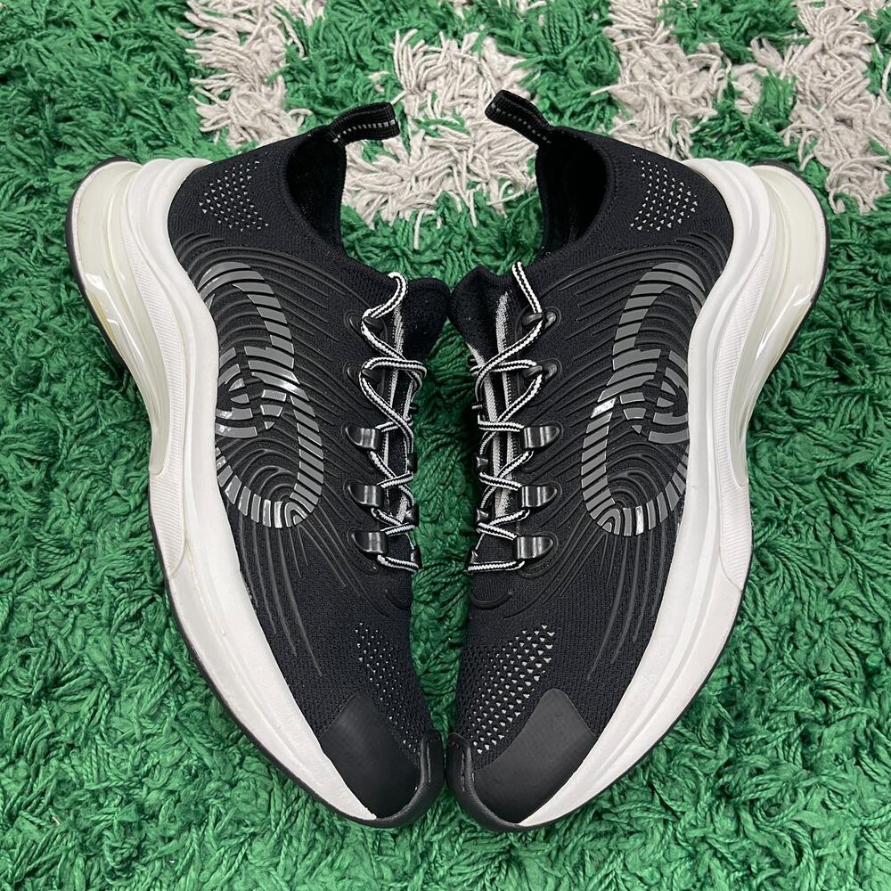Gucci Run Tech GG Interlocking Logo Black Sneakers Shoes size US 10 Pre Owned
